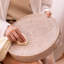 Plateau rond en rotin, plateaux décoratifs pour table basse, plateau repose-pieds, plateau de service tissé avec poignées, panier de service en osier-820614577