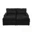Causeuse avec quatre ports USB et deux porte-gobelets, canapé modulaire convertible avec espace de rangement et deux repose-pieds mobiles-622306163