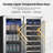 30 Inch Wine And Beverage Refrigerator, 28 Bottle and 120 Can Built-in  Dual-zone Wine Cooler Fridge With French Door - Stainless Steel