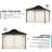 Aoodor Mosquito Netting Screen for Gazebo-95272003-109048729