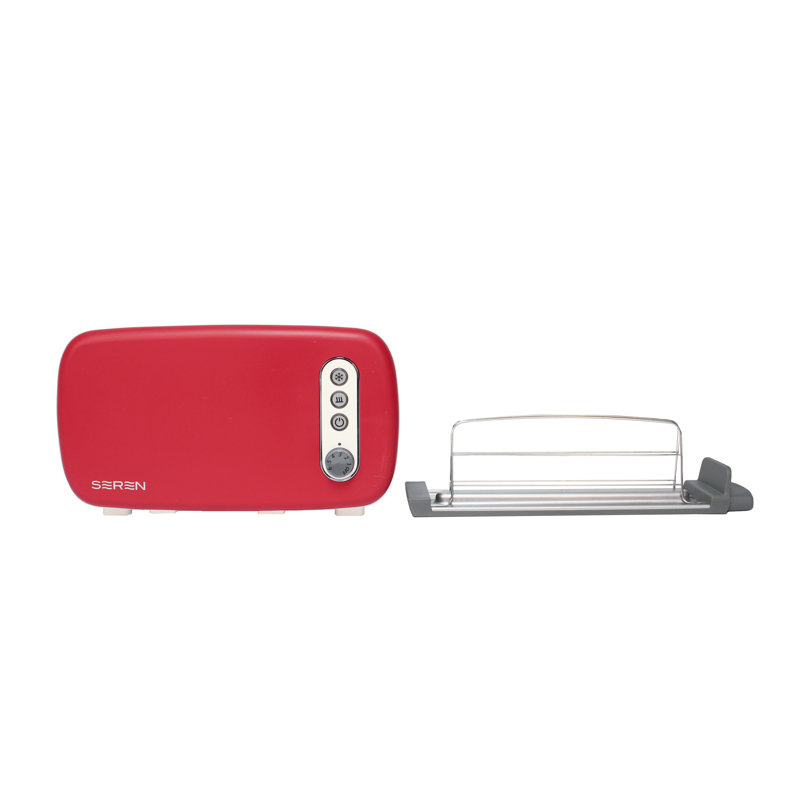 Seren Red Stainless Steel 6-Slice Long Slot Toaster