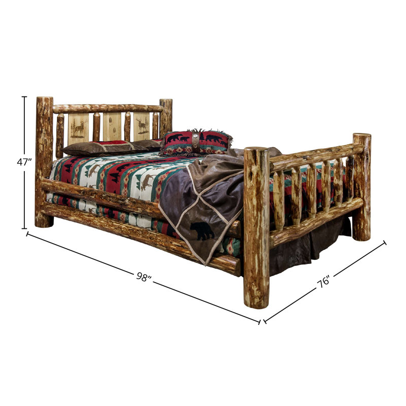 Jaymier Solid Wood Slat Bed, California King