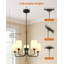 5-Light Chandelier Farmhouse Ceiling Light-1090016593