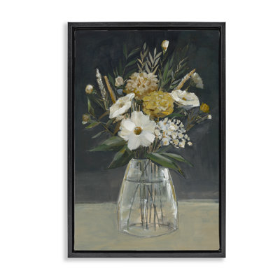  «Earthy Blooms Still Life», toile flottante encadrée par Hannah Dawson