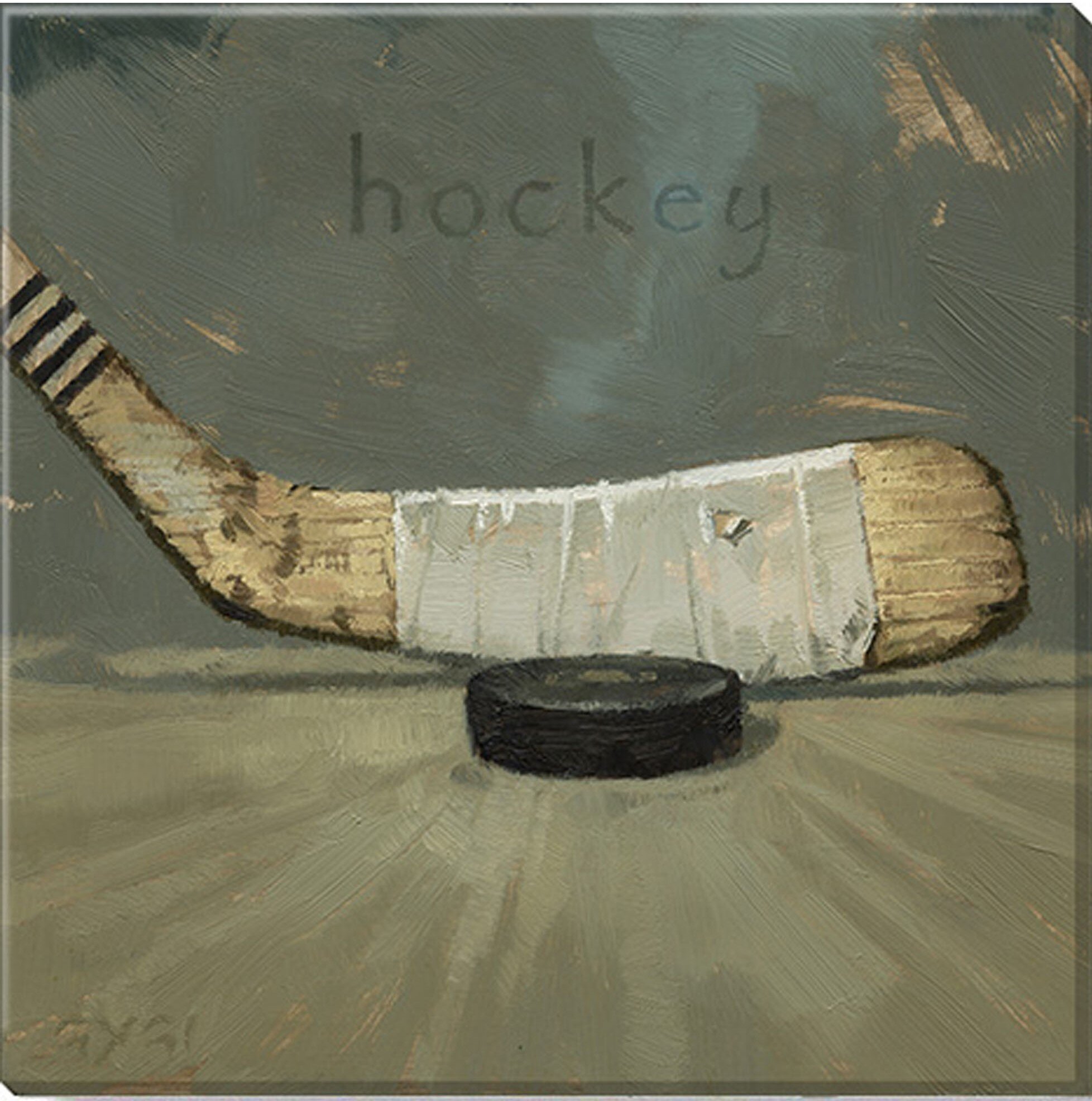 Custom Vintage Ice Hockey Sign | Personalized Rustic House Decor | Hockey  Art Printed on Wood