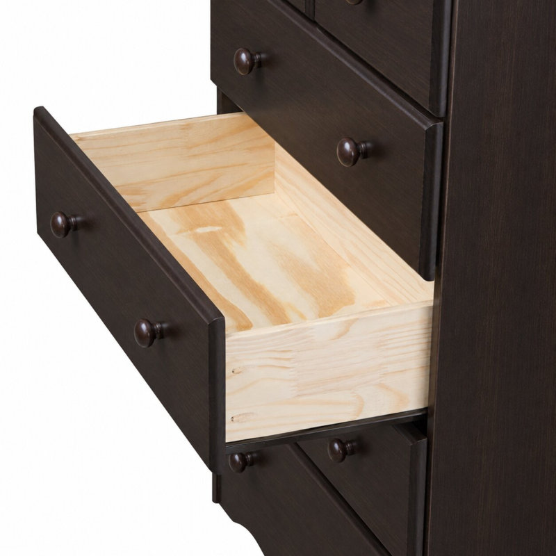Commode 5 tiroirs Gallashaw, Espresso