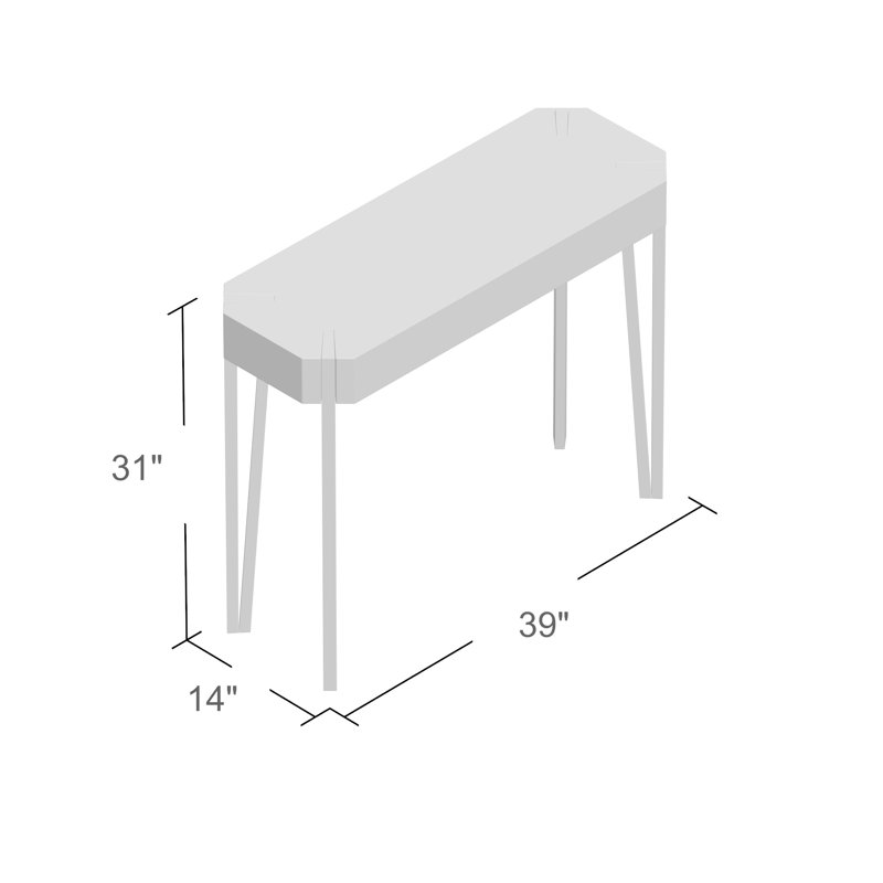 Mikesha 39.5'' Console Table