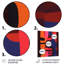 Midnight Melody Retro 70S Mauve orange II - art mural abstrait-866615632-866615647
