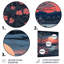 «Pink Sunset Blush Flowers By Evening River», art mural plage et océan-427667860-427667863