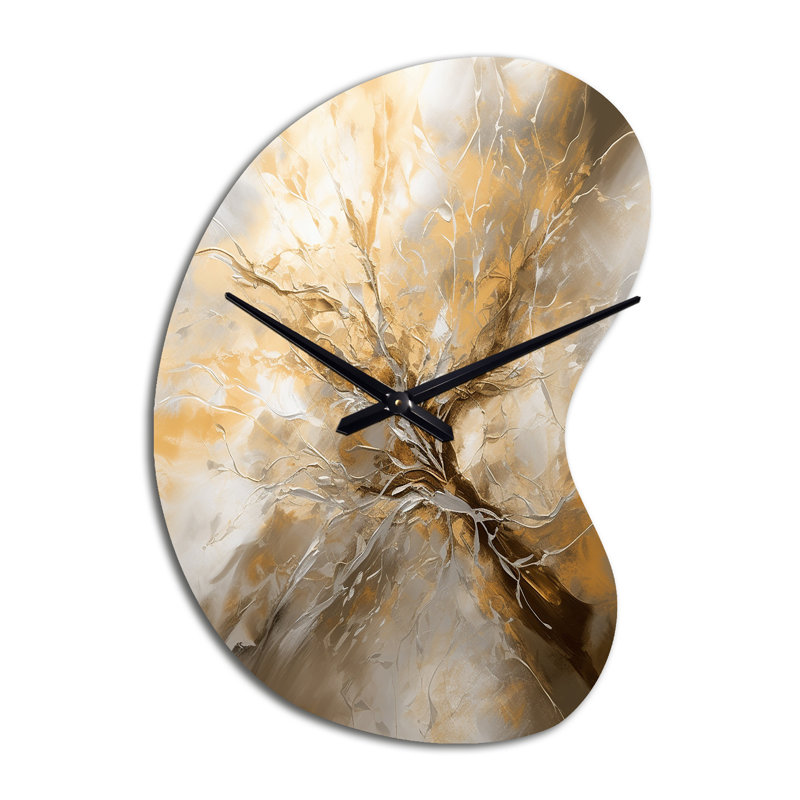 Horloge murale or et argent, Grand