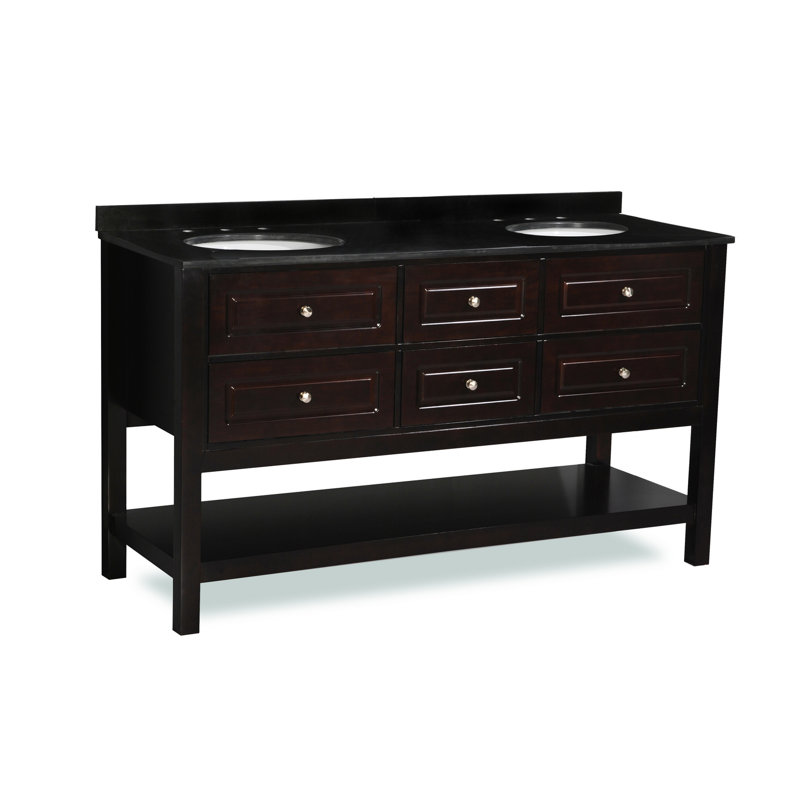 Partap 73'' Double Bathroom Vanity with Stone Top