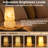 Multicolor Confetti Murano-Style Glass Mushroom Table Lamp with Dimmer Switch-1764231952