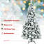 Arbre de Noël artificiel enneigé Topbuy, arbre de Noël articulé 5 pi avec 405 branches-61913969