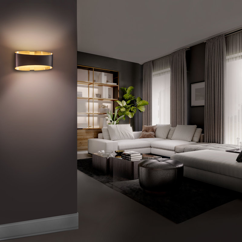 Swerve 1 - Light LED Flush Mounted Sconce, Brushed Nickel