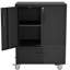 Armoire de bureau mobile avec roulettes et tiroirs verrouillables