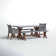 Fleur Rectangular 8 - Person 74" Long Dining Set with Cushions
