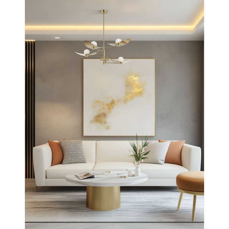 Christobel 5 Light Chandelier, Aged Brass, Aged Brass