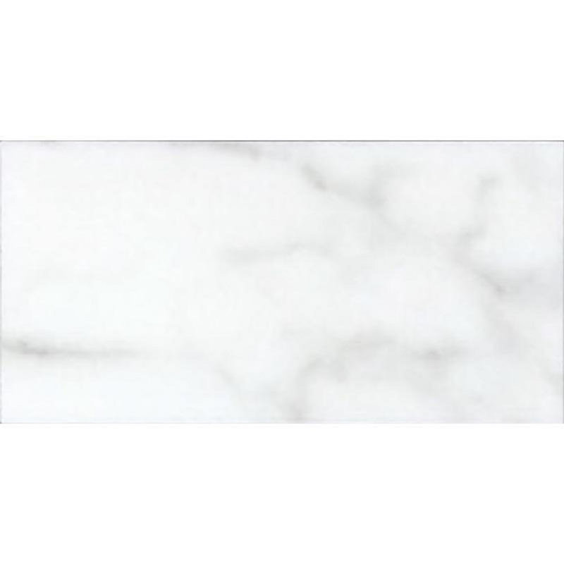 12" x 24" Marble Wall & Floor Tile, White