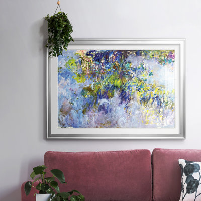 Wisteria, 1919, reproduction encadrée avec biseauté mat et verre