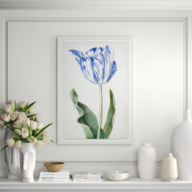 Spring Tulip 1' Framed Graphic Art Print on Glass