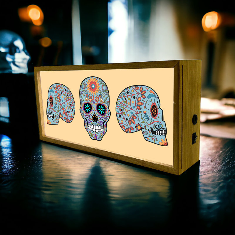 Houghton Skull Set 15" LED Sign