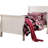 White Bed, Full Size With Strong Solid Wood And Construction Traditional Bed & , Storage Compartment Added-2061898761