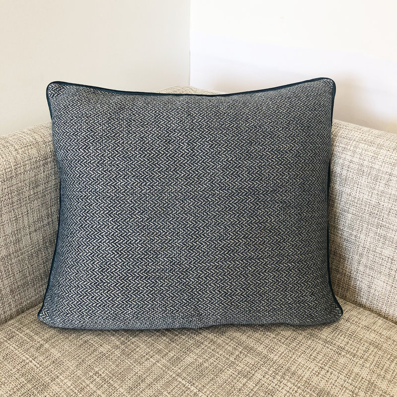 Zena Lumbar Pillow Cover & Insert, Denim