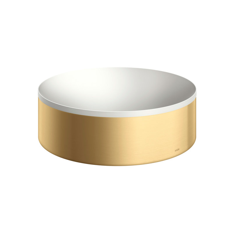 AXOR Suite Sinks Round Sink without Overflow, Brushed Gold