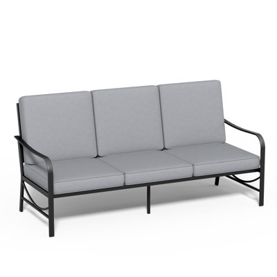3-Person Iron Material Sofa