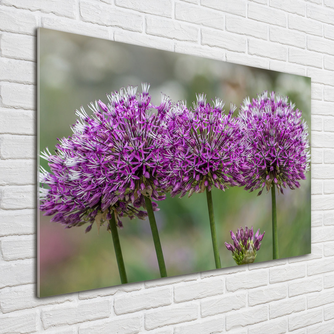 Garlic Flower - Unframed Art Prints on Glass