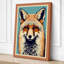 Frontal Fox Boho - Wrapped Canvas-667627314-667627315