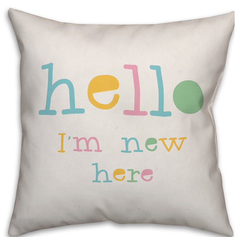  Coussin Hello Hello New New Here