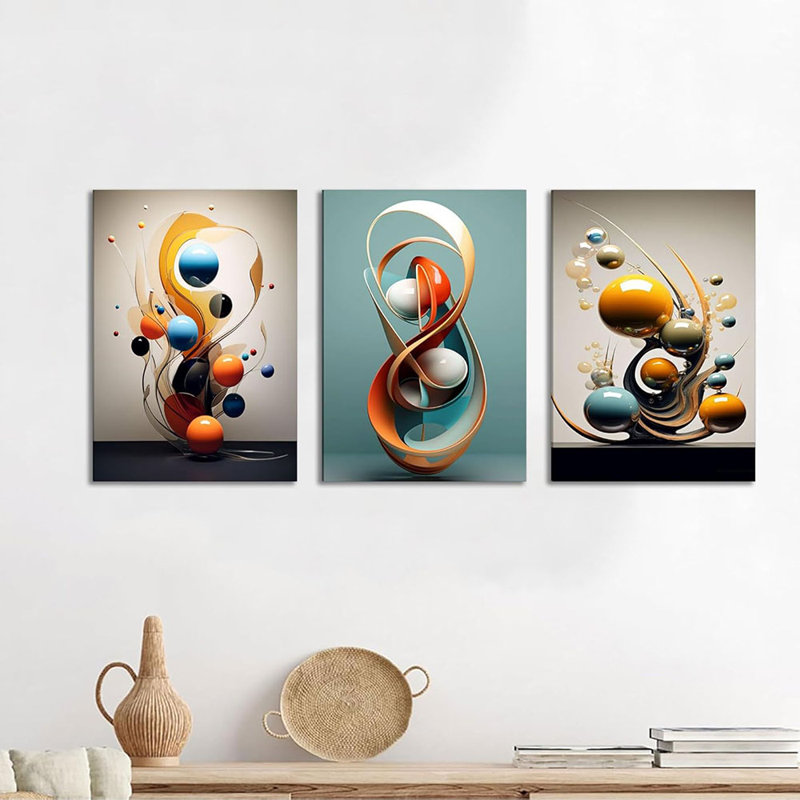 3 Piece Wrapped Canvas Set