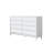 53.14"White Solid Wood Eight-Drawer Cabinet