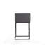 Tabouret de comptoir rembourré en métal Embassy