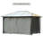 10' X 12' Gazebo Sidewall Panels, Gray With Securing Straps And Hooks, Adds Privacy To Outdoor Spaces Universal Curtains, Inner Outer Zippers, Blocks Sunlight