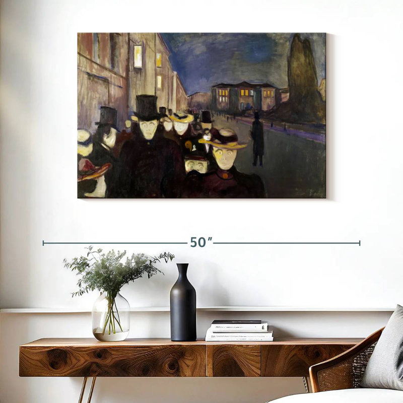 Soirée Avery sur la rue Karl Johan, H 26 po x l 39 po