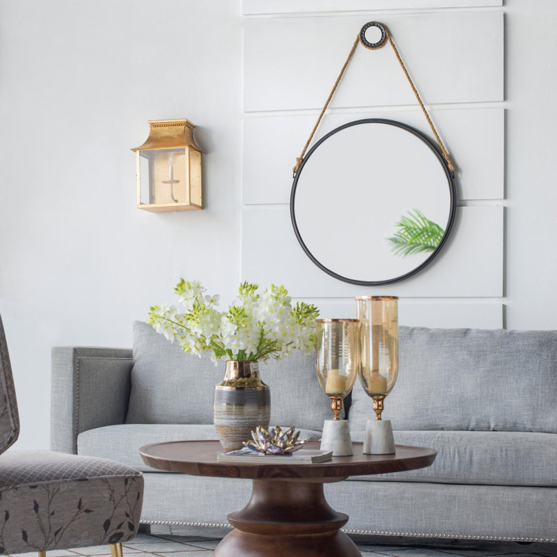 On-trend Hanging Round Mirror