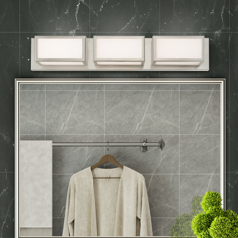 Aminah 3 - Light Dimmable LED Vanity Light, Brushed Nickel