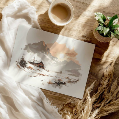 Winter's Quiet Refuge I Print dans un cadre