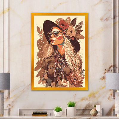 Huddleson, portrait d'une femme bohémienne sur toile