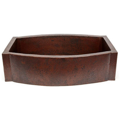 Williston Forge 560mm W Single Bowl Copper Kitchen Sink