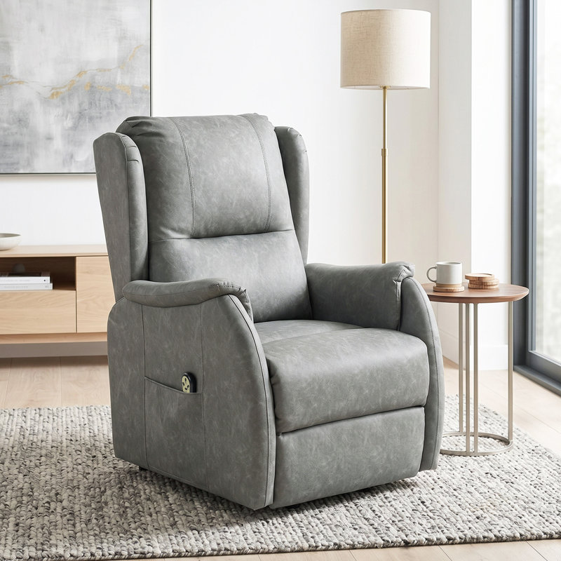 76cm Wide Lift Assist, Grey Faux Leather