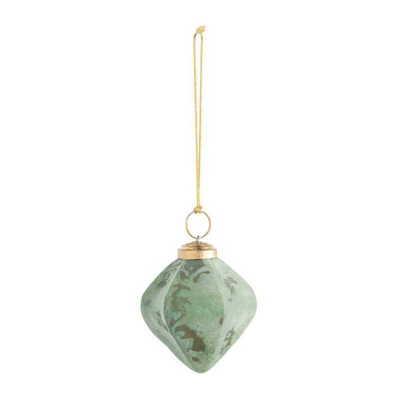 Flocked Holiday Shaped Ornament