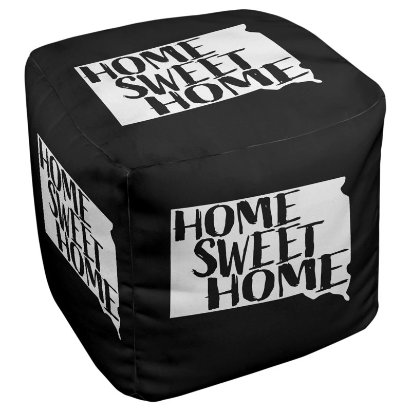 Repose-pieds à cubes south dakota south home, Noir