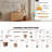 Freestanding Wood Coat Rack with 5 Hooks and Storage Basket-112623932