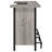Menimen Grey Driftwood Freestanding Bar Unit