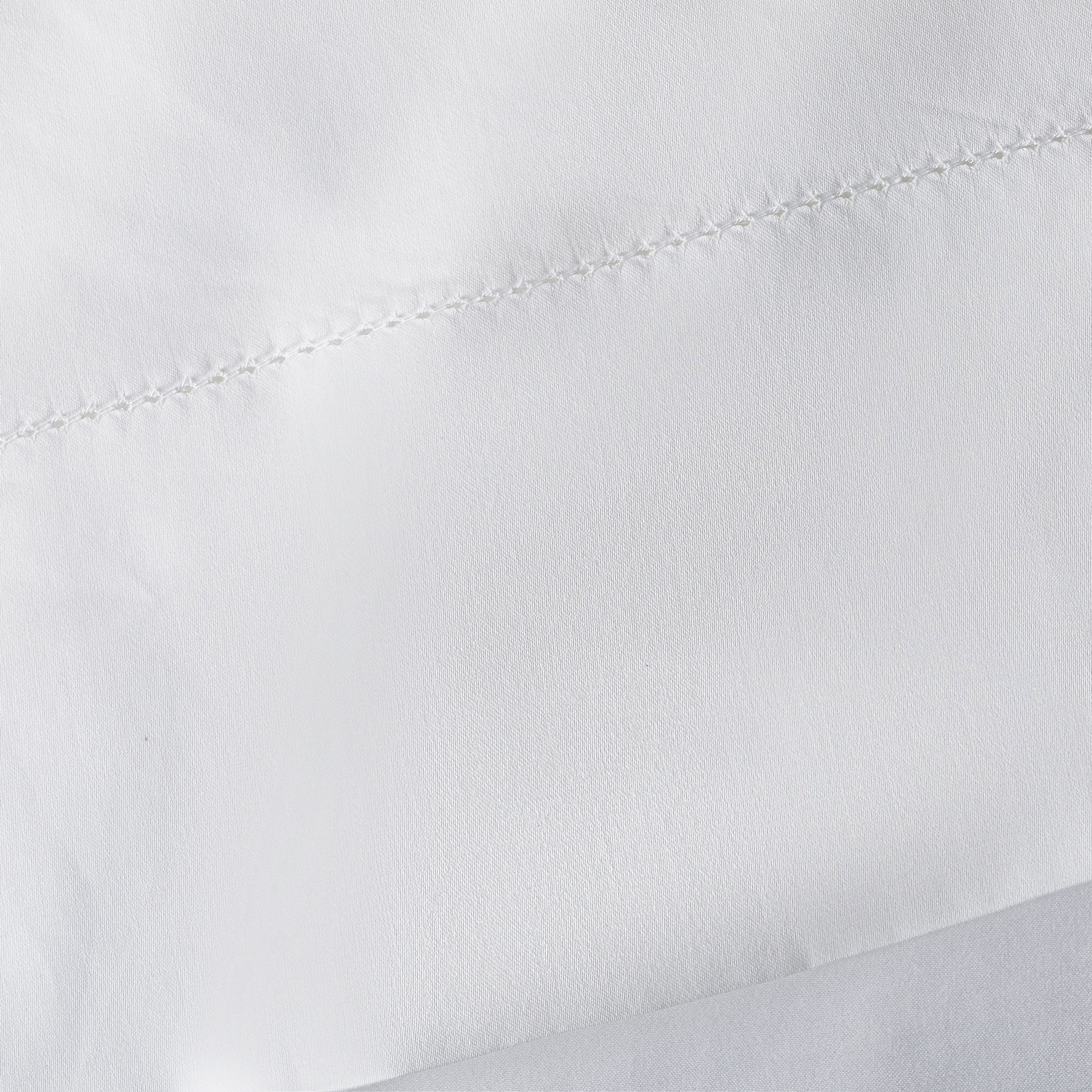 Brina Egyptian Cotton Sateen Sheet Set, King Sheet Set with 2 Pillowcases, White
