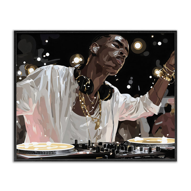 «Music In His Soul», estampe numérique, design par Franklyn Gregory, 11 x 14, Midnight Black Giclee Framed