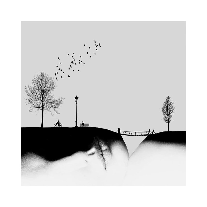 Untitled - Wrapped Canvas Painting, 66.04 cm H x 66.04 cm W x 3.175 cm D
